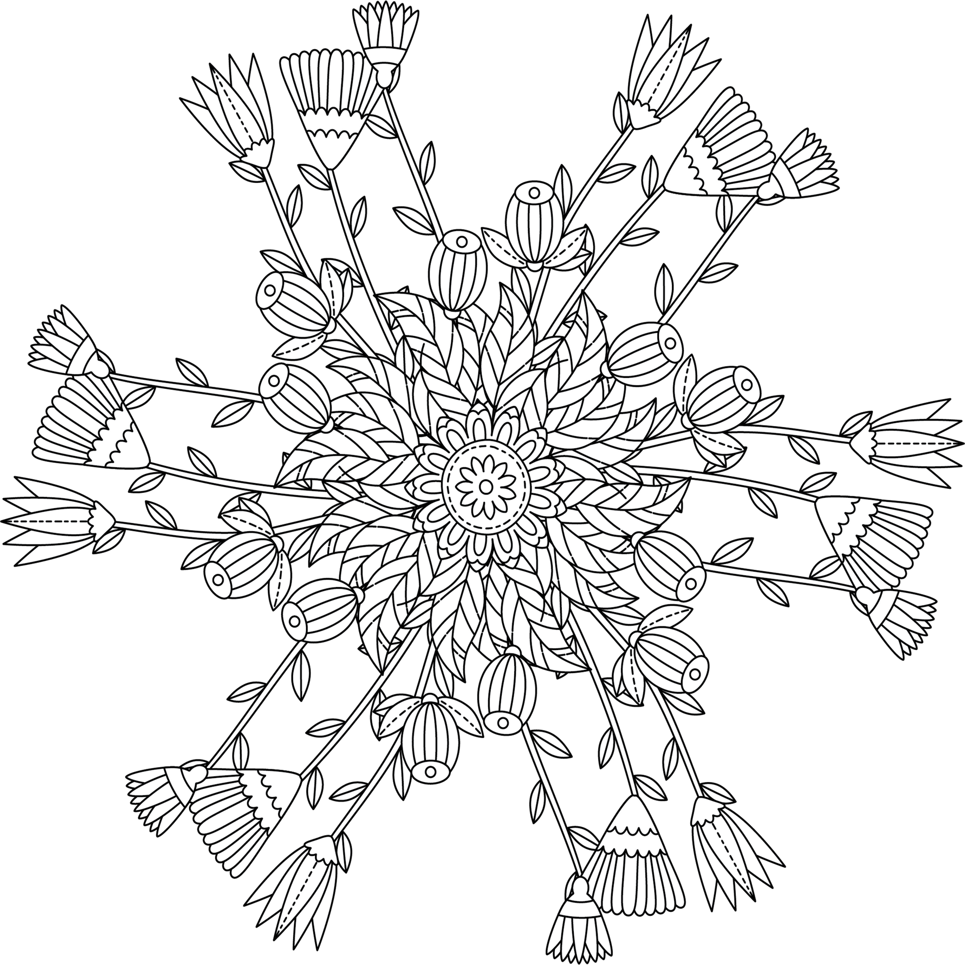 Colorist Heaven Garden Coloring Book - CraftNest - Digital Crafting and Art