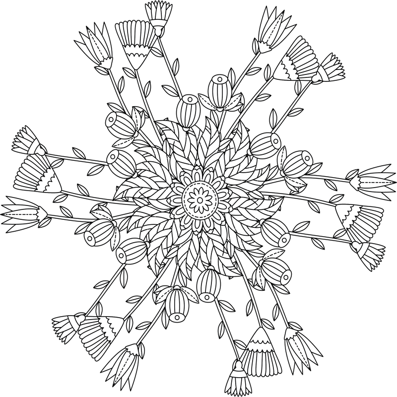 Colorist Heaven Garden Coloring Book - CraftNest - Digital Crafting and Art