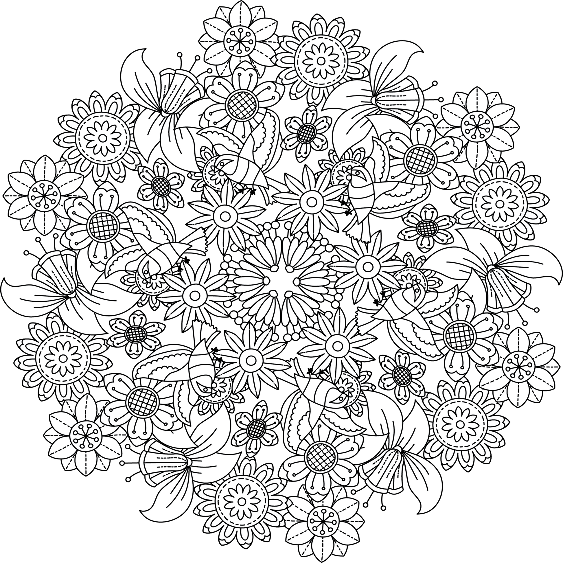 Colorist Heaven Garden Coloring Book - CraftNest - Digital Crafting and Art