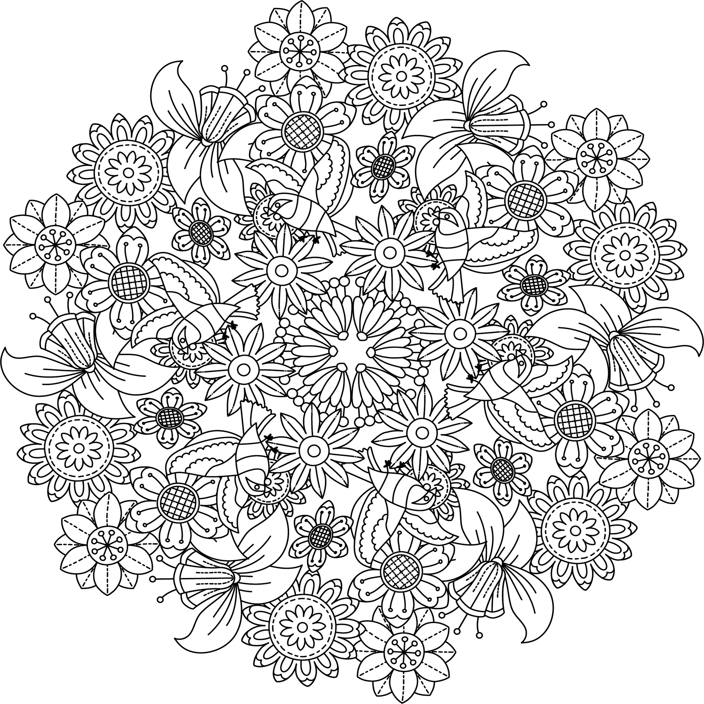 Colorist Heaven Garden Coloring Book - CraftNest - Digital Crafting and Art