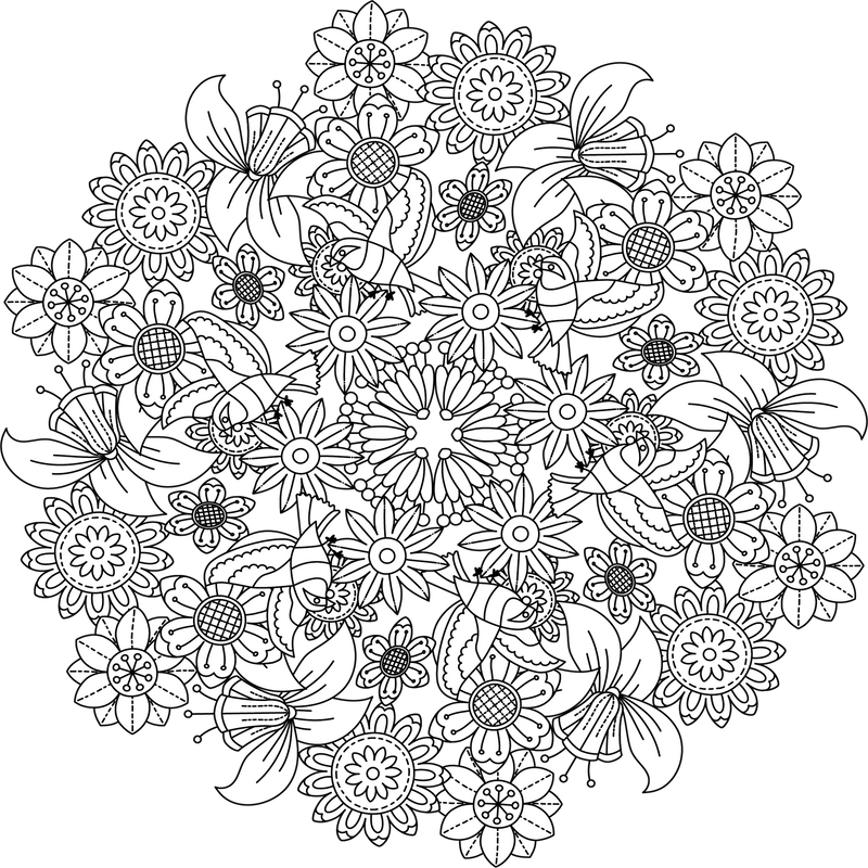 Colorist Heaven Garden Coloring Book - CraftNest - Digital Crafting and Art