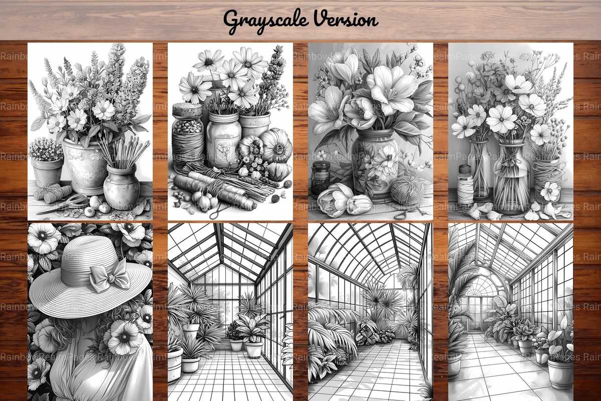 Gardening Coloring Books - CraftNest - Digital Crafting and Art