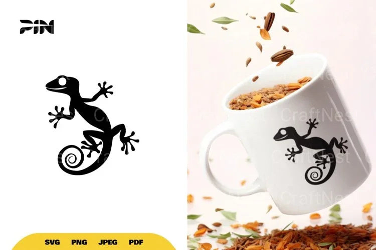 Gecko Silhouette SVG Bundle - CraftNest - Digital Crafting and Art