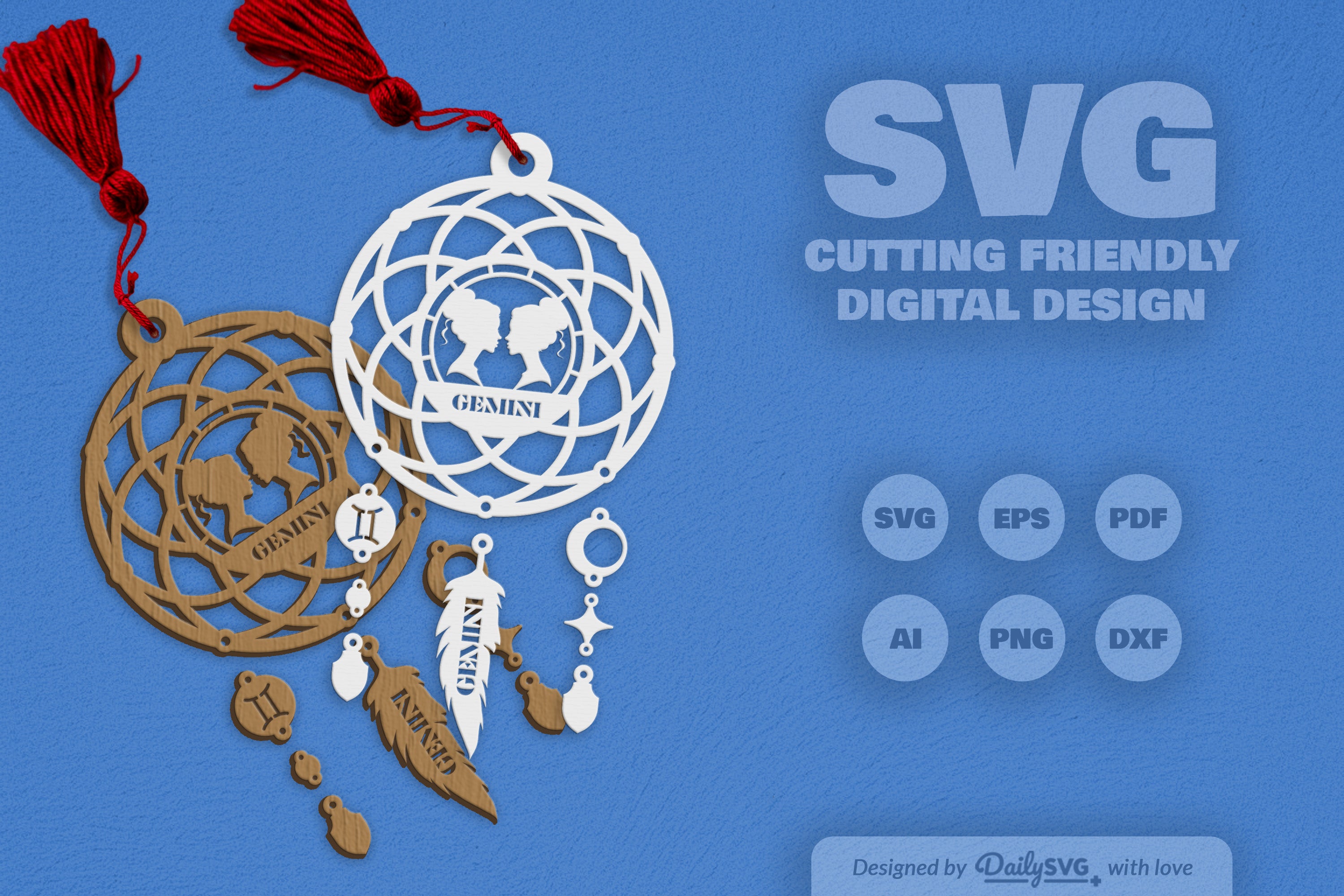 Gemini Dream Catcher Set SVG Bundle 2