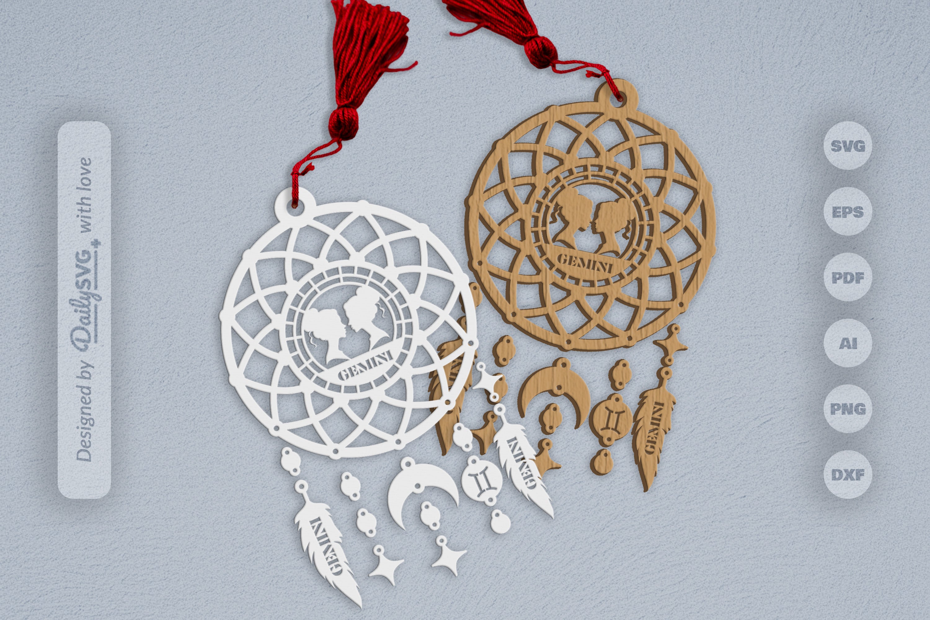 Gemini Dream Catcher Set SVG Bundle 3