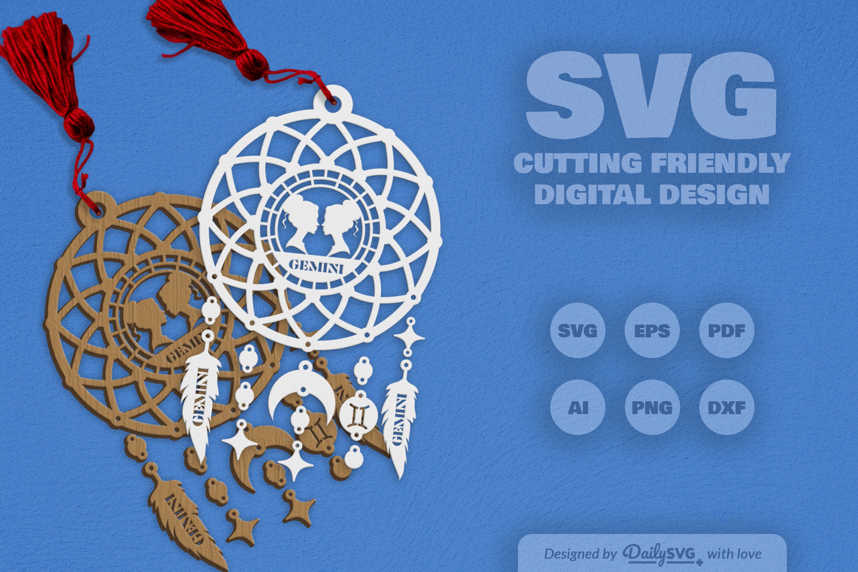 Gemini Dream Catcher Set SVG Bundle 3