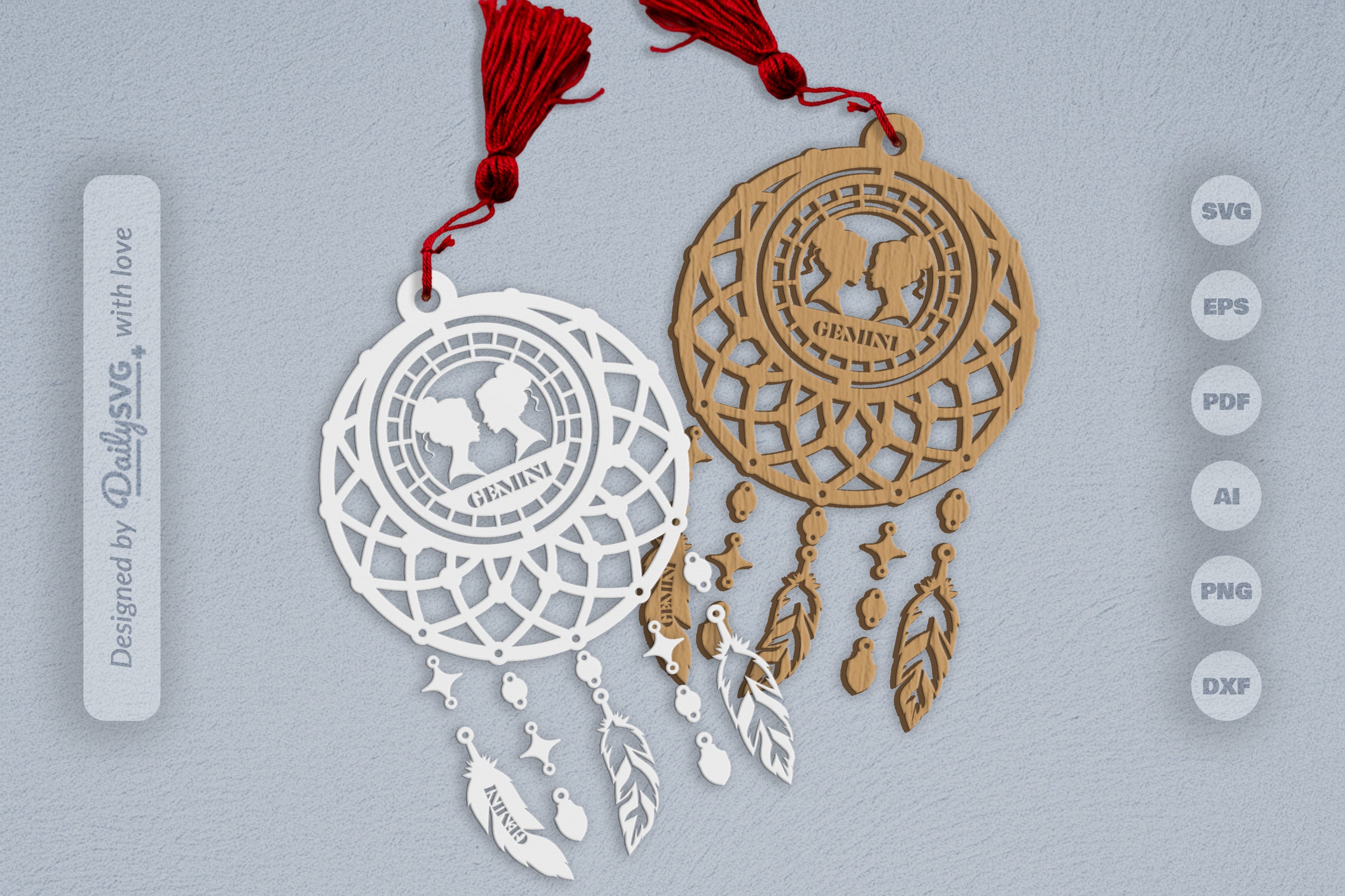Gemini Dream Catcher Set SVG Bundle 7