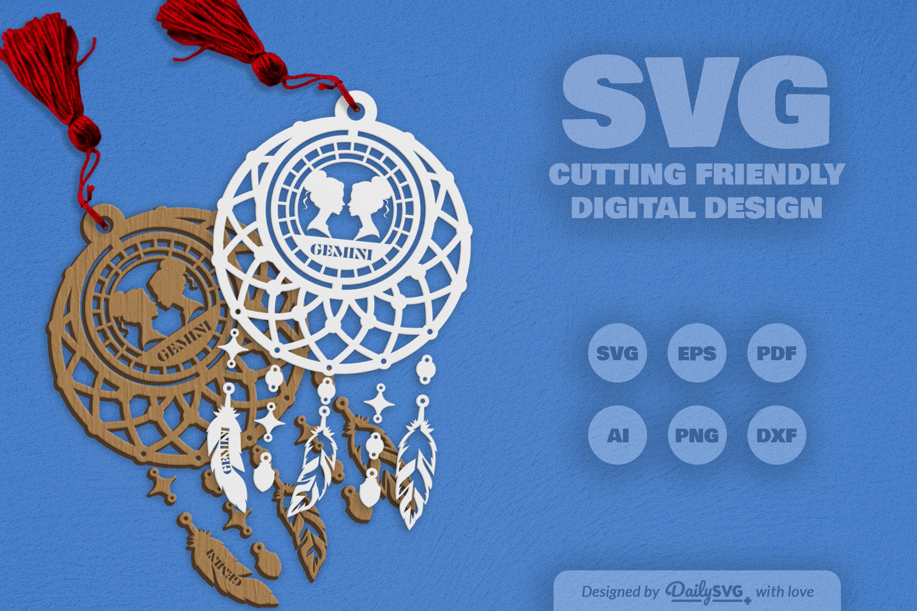 Gemini Dream Catcher Set SVG Bundle 7
