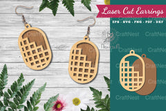 Geometric Laser Cut Earrings Design Bundle - CraftNest - Digital Crafting and Art