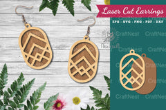 Geometric Laser Cut Earrings Design Bundle - CraftNest - Digital Crafting and Art