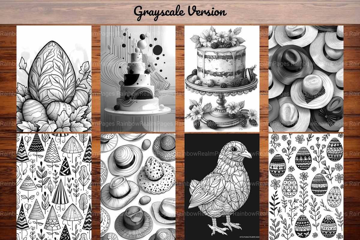 Geometric Easter Coloring Books - CraftNest