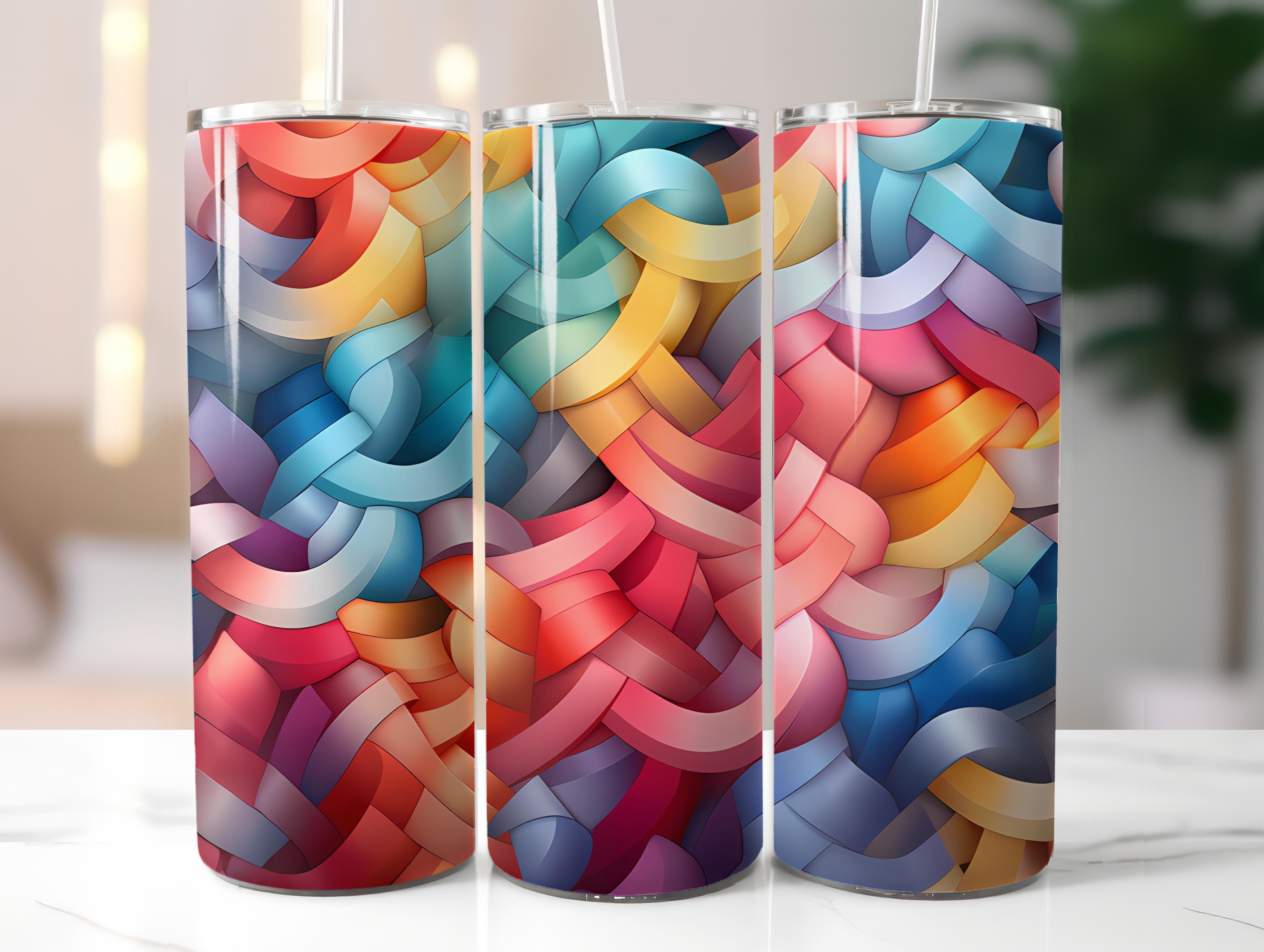 Geometric Spring 6 Tumbler Wrap - CraftNest