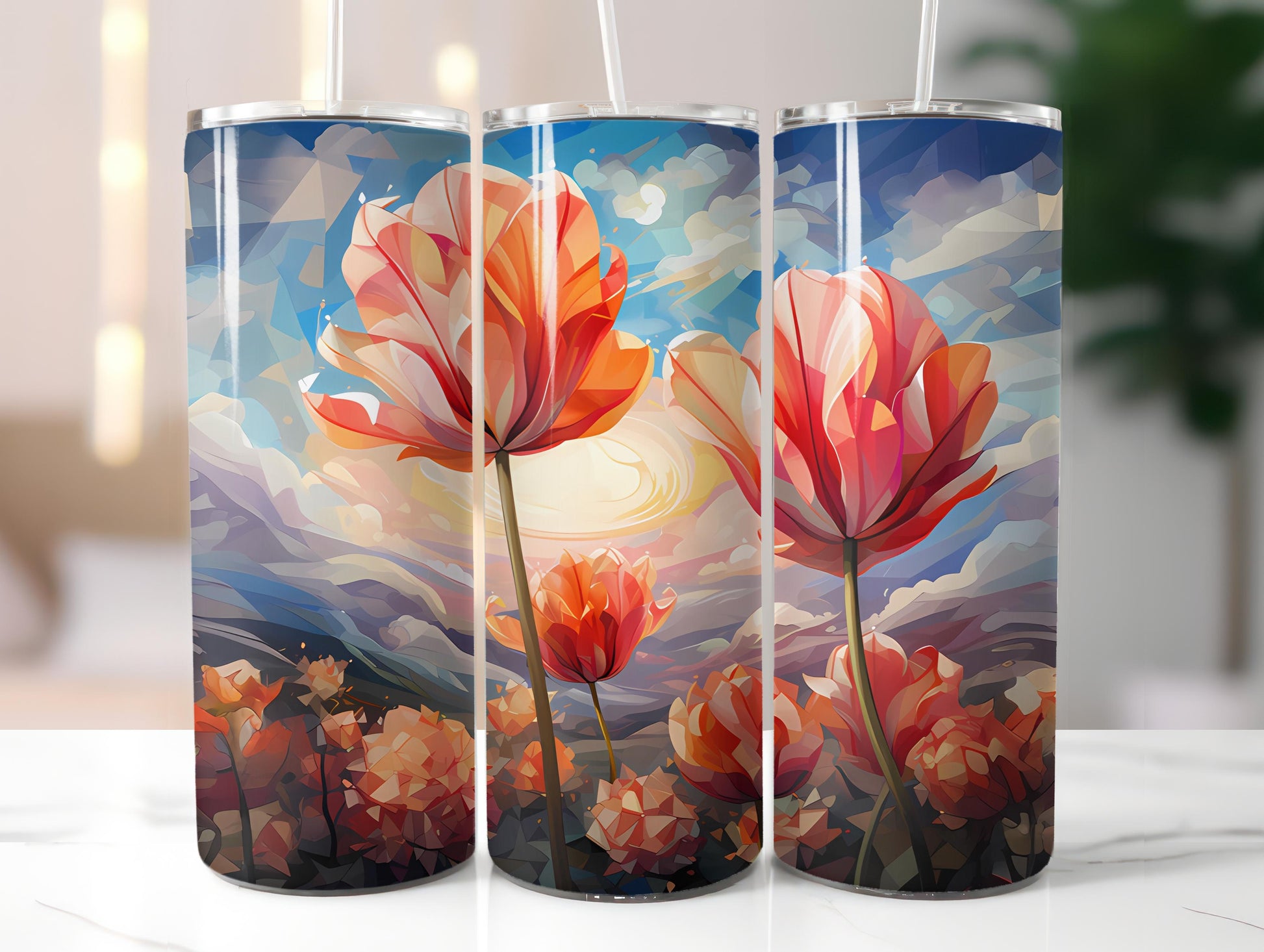 Geometric Spring 6 Tumbler Wrap - CraftNest