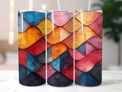 Geometric Summer 4 Tumbler Wrap - CraftNest - Digital Crafting and Art