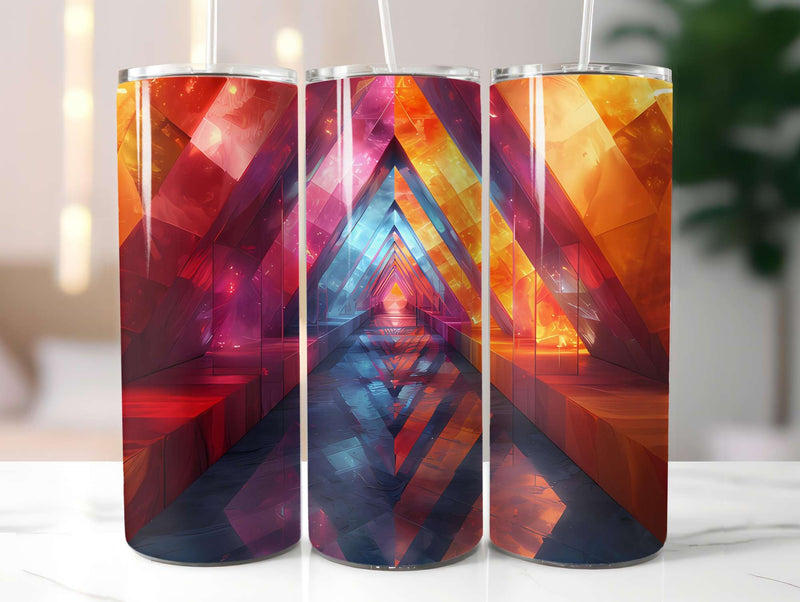 Geometric Summer 1 Tumbler Wrap - CraftNest - Digital Crafting and Art