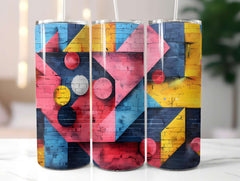 Geometric Summer 2 Tumbler Wrap - CraftNest - Digital Crafting and Art