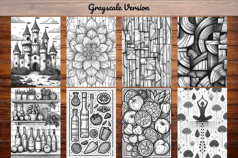 Geometric Summer Coloring Books - CraftNest - Digital Crafting and Art