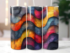 Geometric Summer 5 Tumbler Wrap - CraftNest - Digital Crafting and Art