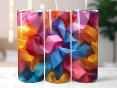 Geometric Summer 3 Tumbler Wrap - CraftNest - Digital Crafting and Art