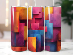 Geometric Summer 3 Tumbler Wrap - CraftNest - Digital Crafting and Art