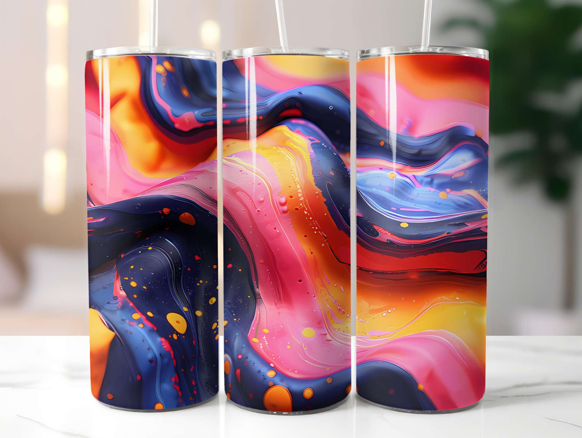 Geometric Summer 1 Tumbler Wrap - CraftNest - Digital Crafting and Art