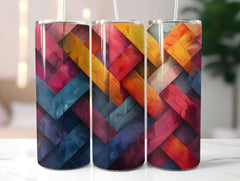 Geometric Summer 4 Tumbler Wrap - CraftNest - Digital Crafting and Art