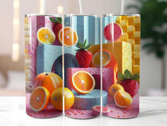 Geometric Summer 1 Tumbler Wrap - CraftNest - Digital Crafting and Art