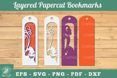 Ghost 3D Papercut Bookmarks Clipart Bundle - CraftNest - Digital Crafting and Art