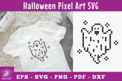 Ghost Pixel Art Clipart Bundle - CraftNest - Digital Crafting and Art