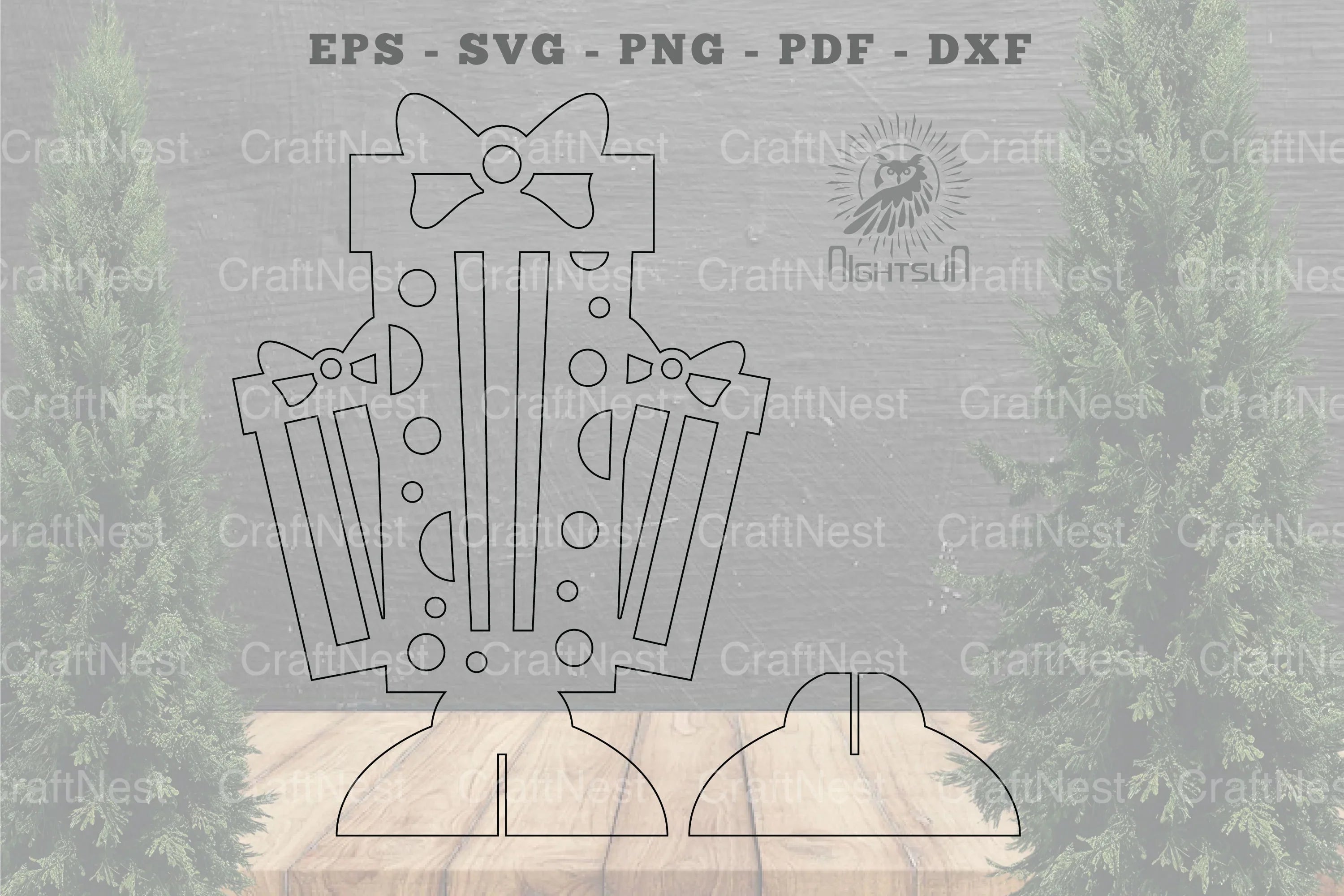 Gift Box Laser Cut Home Decor SVG Bundle - CraftNest - Digital Crafting and Art