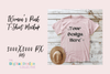 Pink Bella Canvas 3001 T-Shirt Mockup