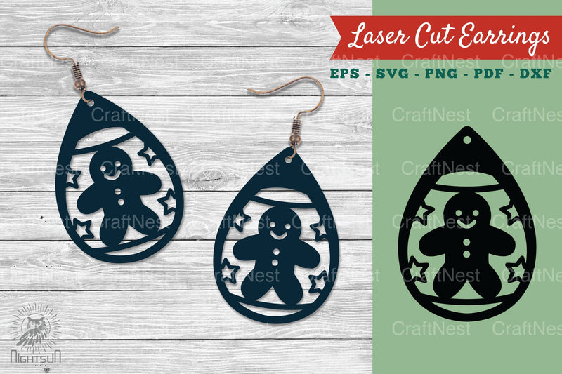 Gingerbread Earrings Design Clipart Bundle - CraftNest - Digital Crafting and Art