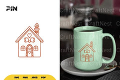 Gingerbread House Doodle SVG Bundle - CraftNest - Digital Crafting and Art