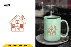 Gingerbread House Doodle SVG Bundle - CraftNest - Digital Crafting and Art