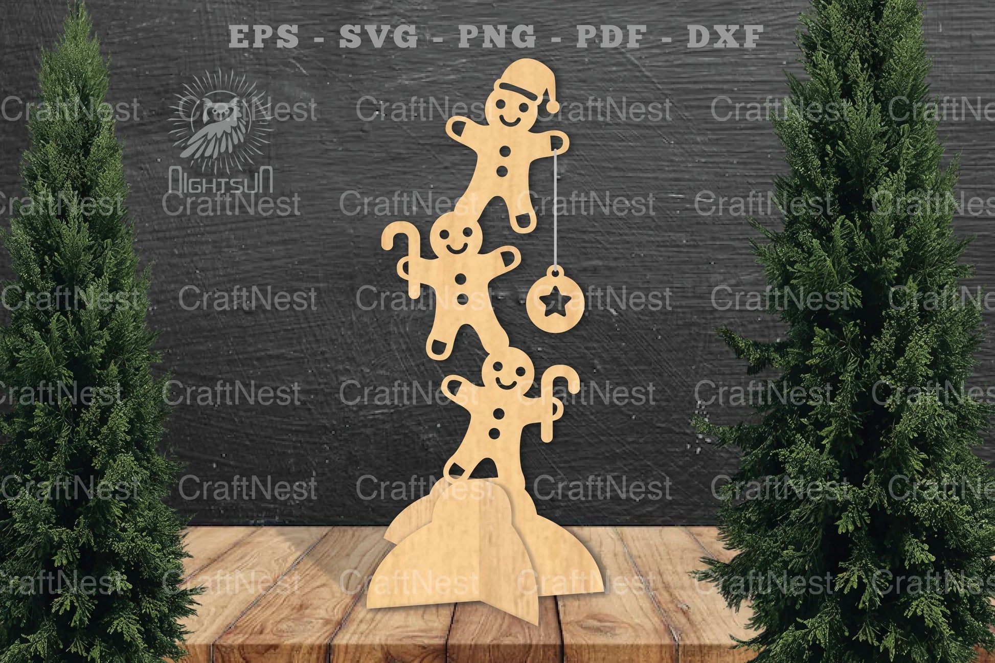 Gingerbread Laser Cut Home Decor Clipart Bundle - CraftNest - Digital Crafting and Art