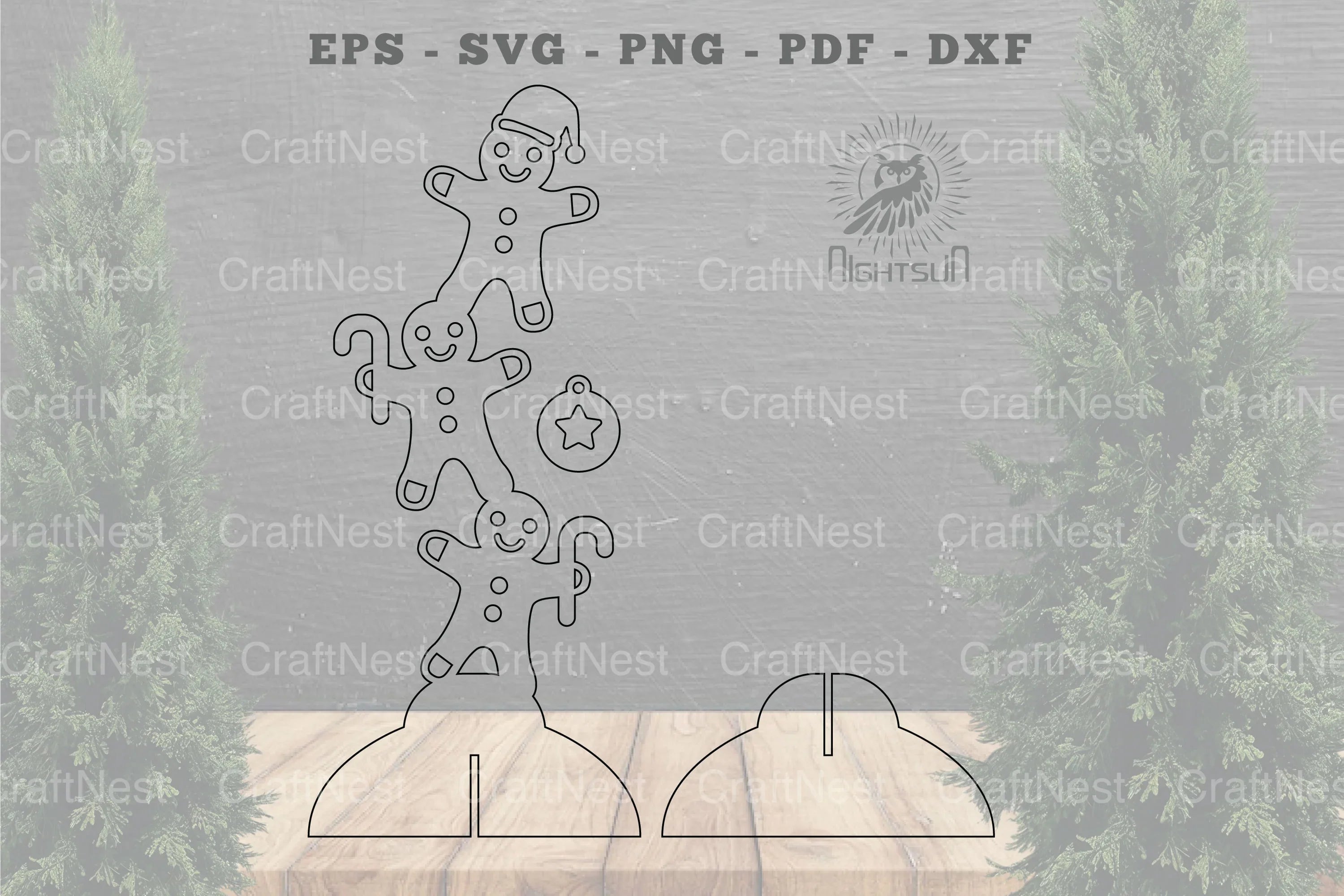 Gingerbread Laser Cut Home Decor Clipart Bundle - CraftNest - Digital Crafting and Art