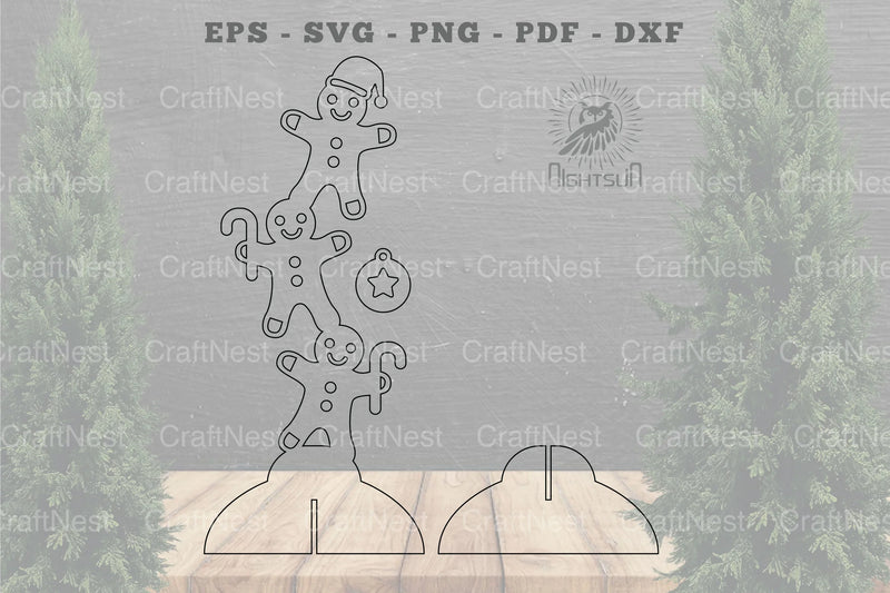 Gingerbread Laser Cut Home Decor Clipart Bundle - CraftNest - Digital Crafting and Art