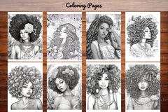 Black Girl Coloring Pages - CraftNest - Digital Crafting and Art