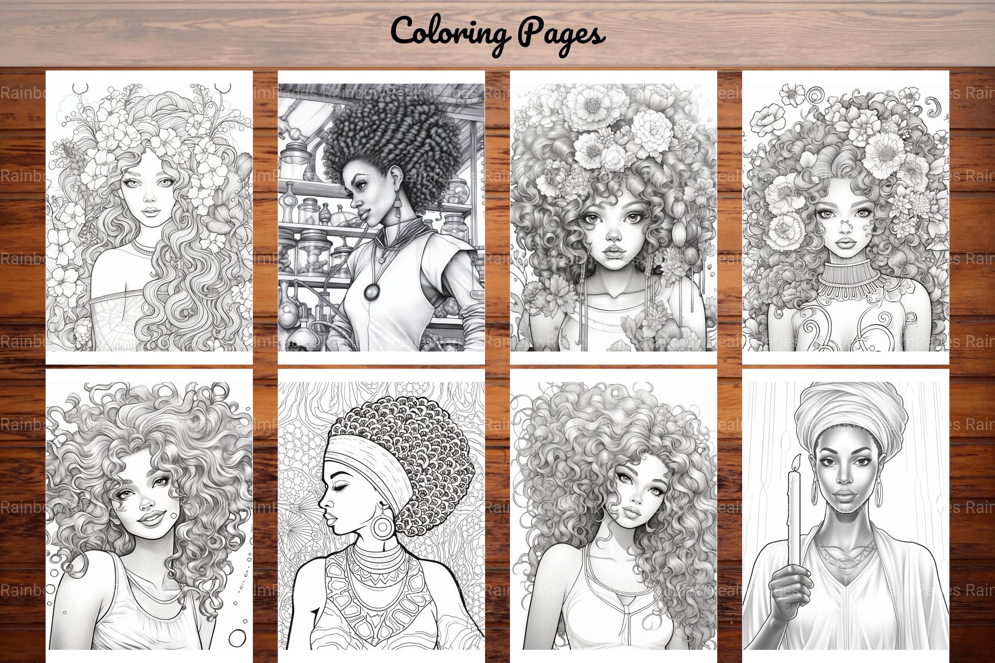 Black Girl Coloring Pages - CraftNest - Digital Crafting and Art