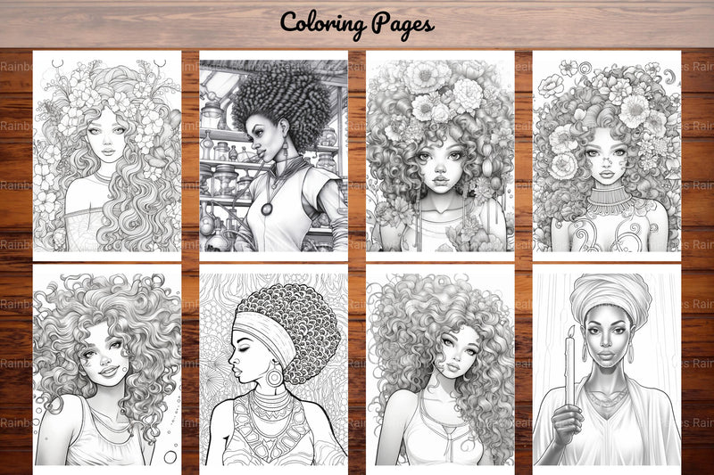 Black Girl Coloring Pages - CraftNest - Digital Crafting and Art