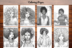 Black Girl Coloring Pages - CraftNest - Digital Crafting and Art