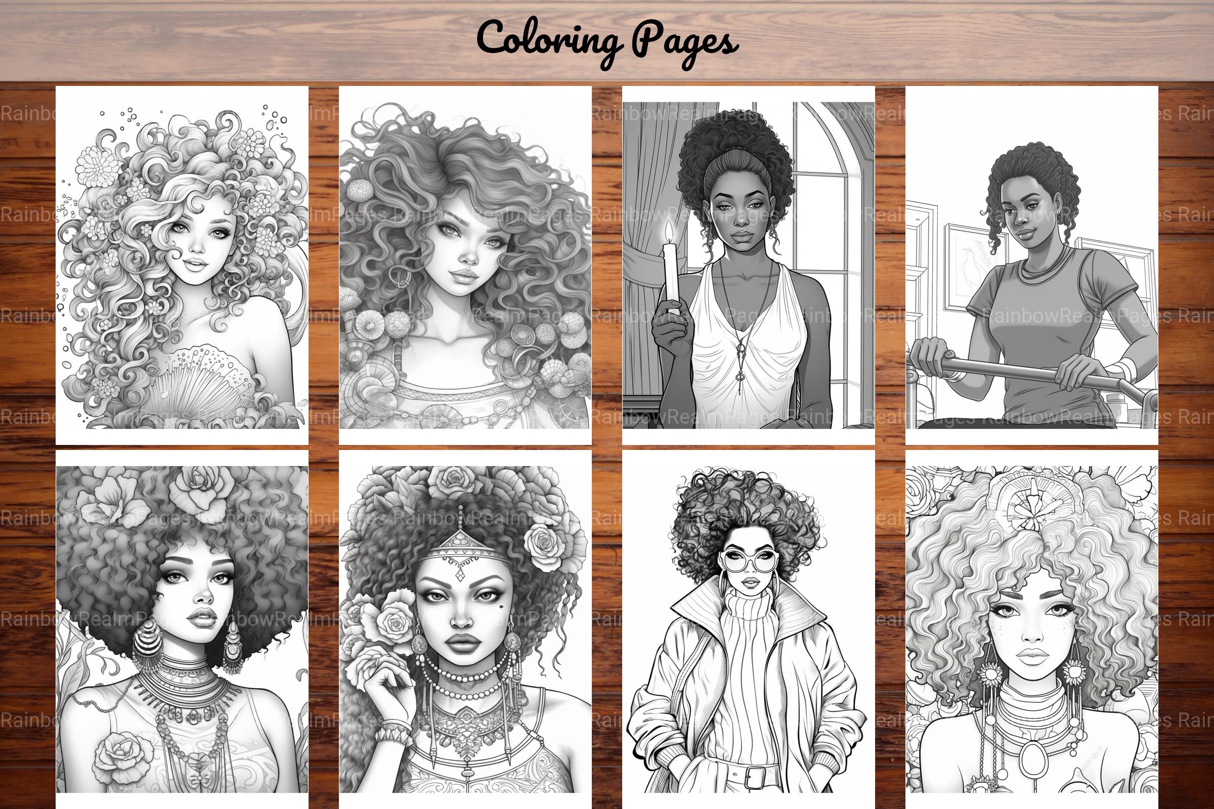 Black Girl Coloring Pages - CraftNest - Digital Crafting and Art