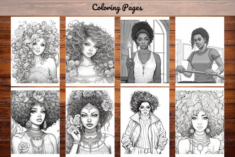 Black Girl Coloring Pages - CraftNest - Digital Crafting and Art
