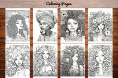 Black Girl Coloring Pages - CraftNest - Digital Crafting and Art