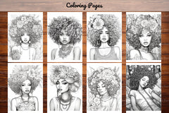 Black Girl Coloring Pages - CraftNest - Digital Crafting and Art