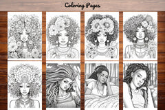 Black Girl Coloring Pages - CraftNest - Digital Crafting and Art