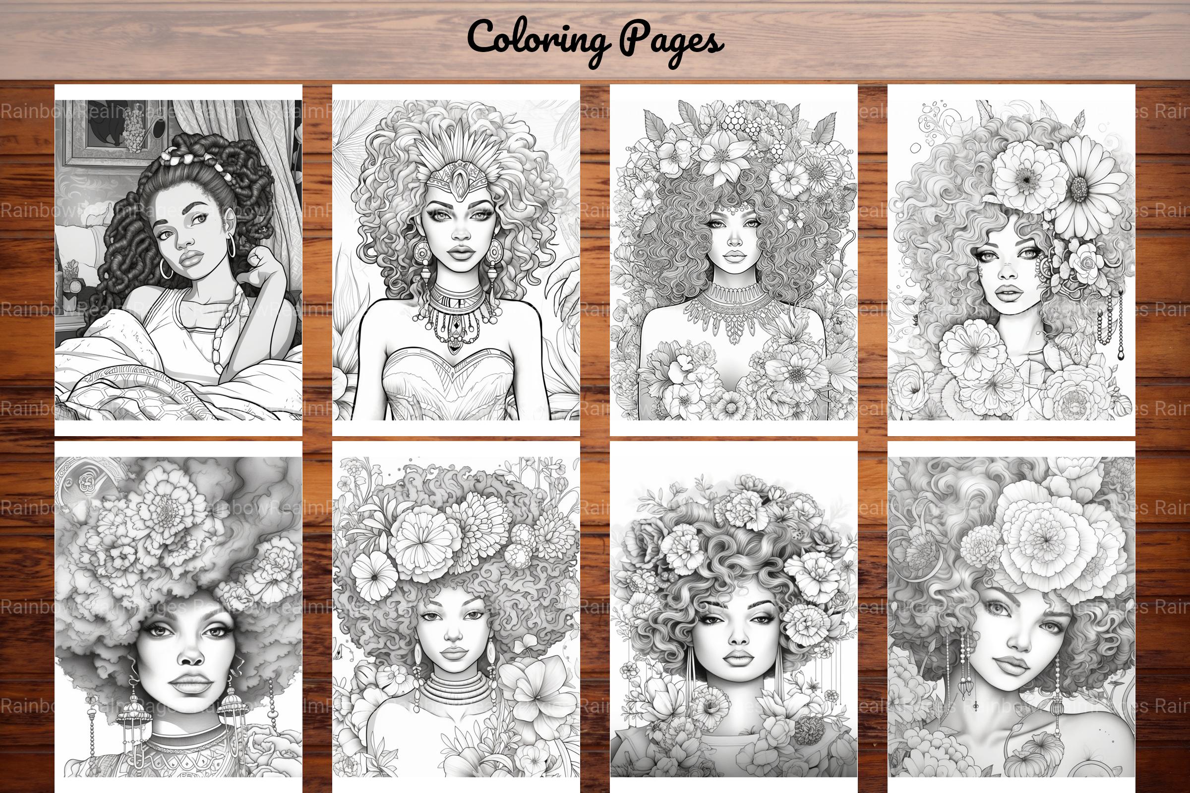 Black Girl Coloring Pages - CraftNest - Digital Crafting and Art