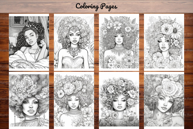 Black Girl Coloring Pages - CraftNest - Digital Crafting and Art