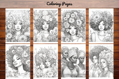 Black Girl Coloring Pages - CraftNest - Digital Crafting and Art