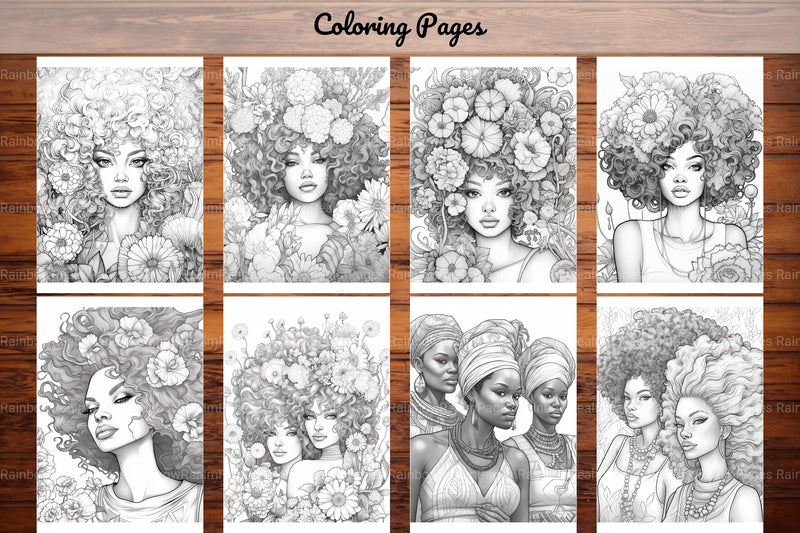 Black Girl Coloring Pages - CraftNest - Digital Crafting and Art